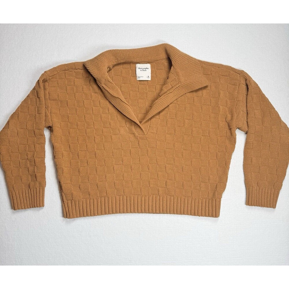 Abercrombie & Fitch Tan Knit Pullover Sweater